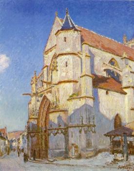 阿爾弗萊德 西斯萊 The Church at Moret